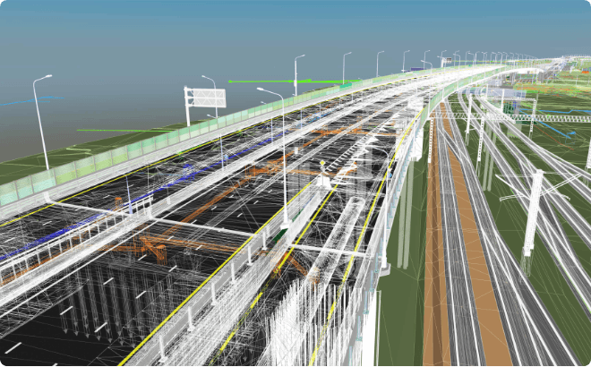設計・施工・維持管理に活用するBIM／CIMによる道路インフラの三次元モデル